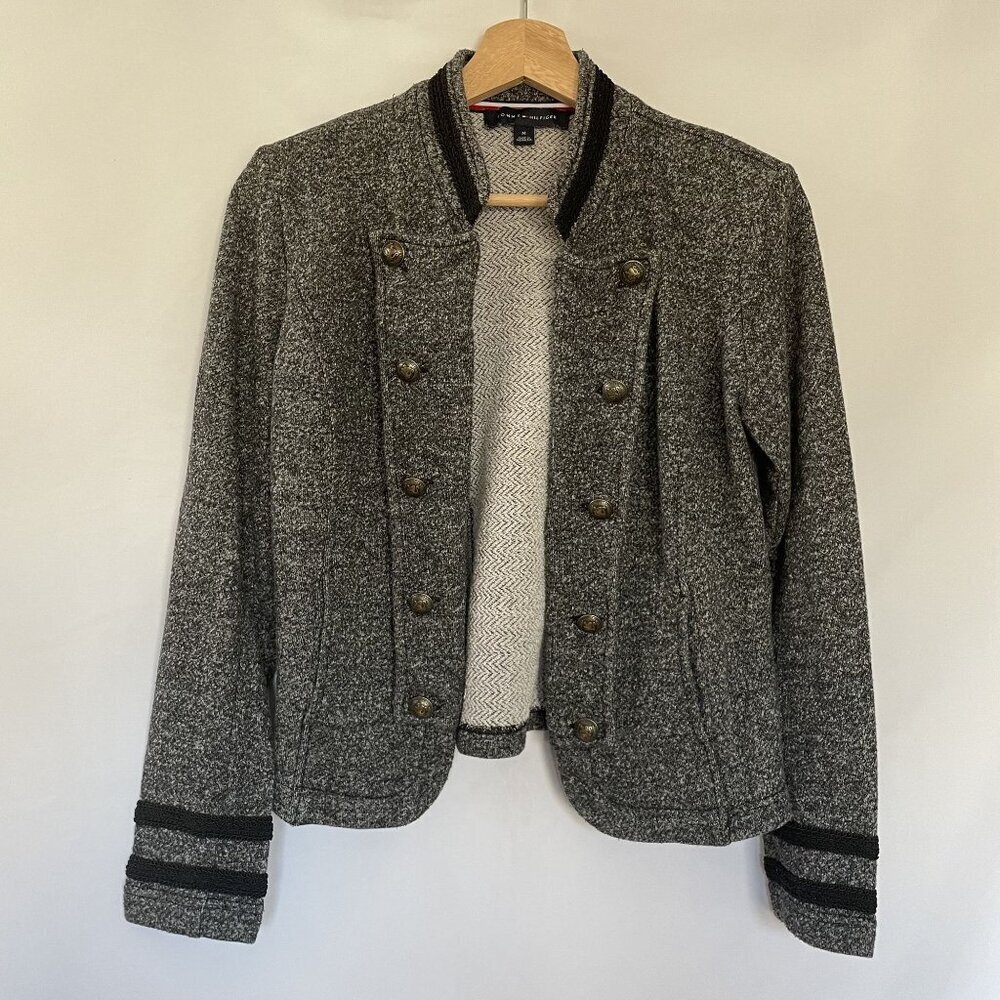 Tommy Hilfiger Womens‎ Medium Double-Breasted Knit Jacket size medium